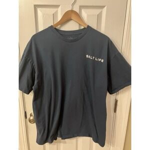 Men's Blue Salt Life Way of the Waterman Fish Short Sleeve T-Shirt XXL Fisherman